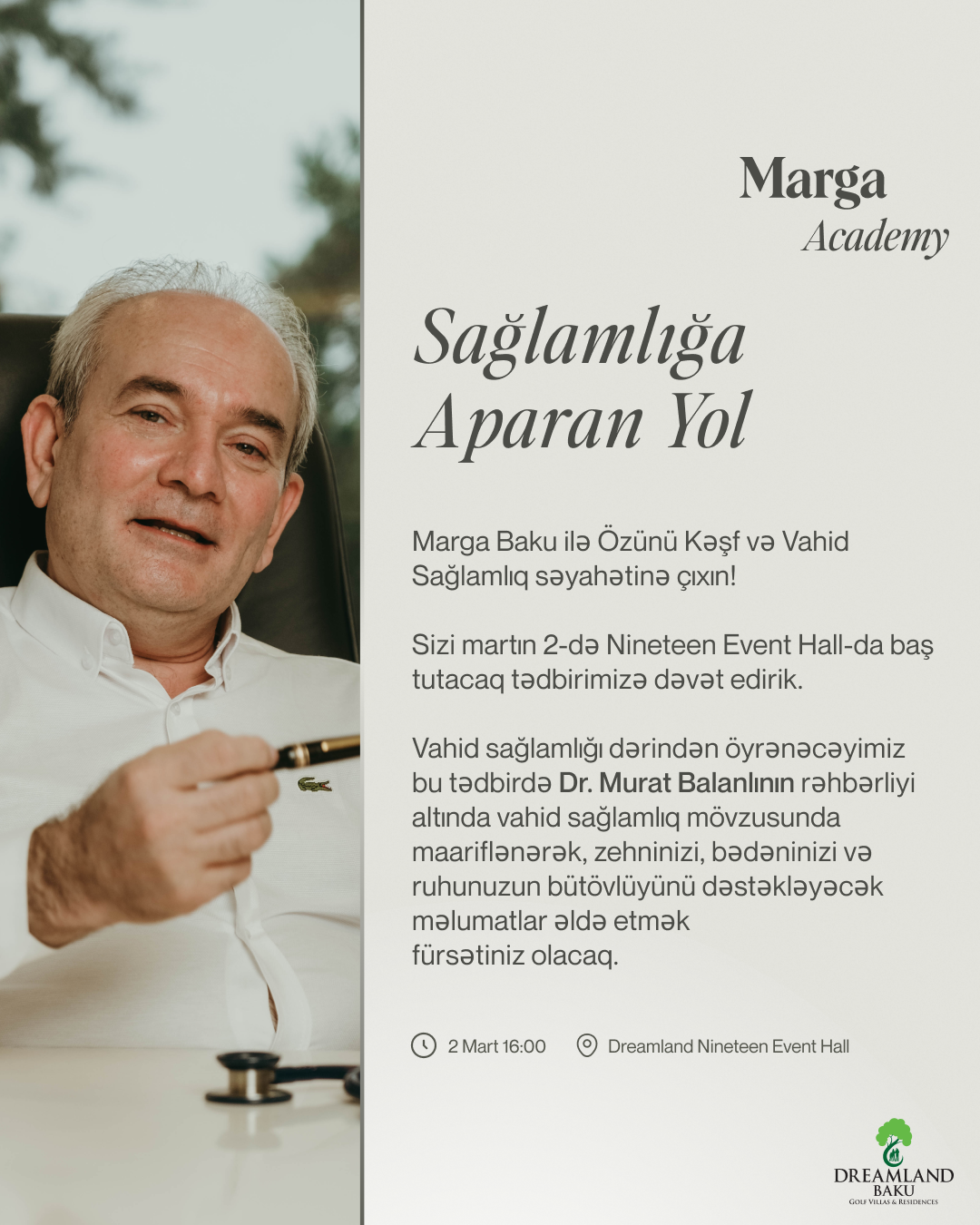 Marga Bakü ile Bütünsel Sağlık Yolculuğuna Çıkın!